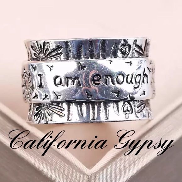 Motivational I Am Enough Inspirational Ring - Picture 3 of 8